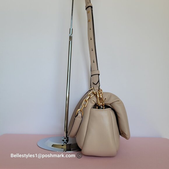 KATE SPADE Dakota Puffy Smooth Leather Convertible Crossbody Bag- Feather🎈$248⭐ - Picture 8 of 16